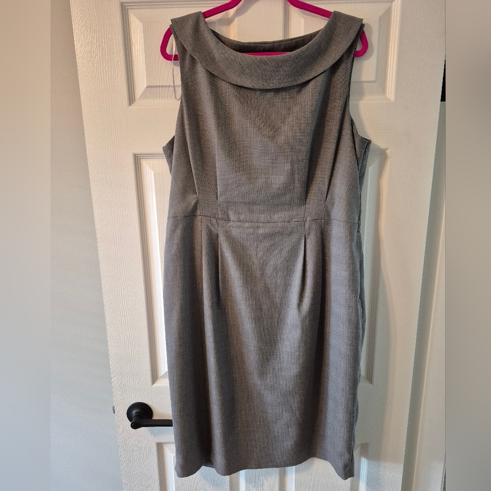 Long Tall Sally Gray Sleeveless Dress